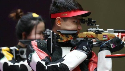 星空体育中国-顶住重压后程发力 杨倩杨皓然力挫美国组合再添金